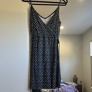 H&M Black and White Geometric Mini Dress